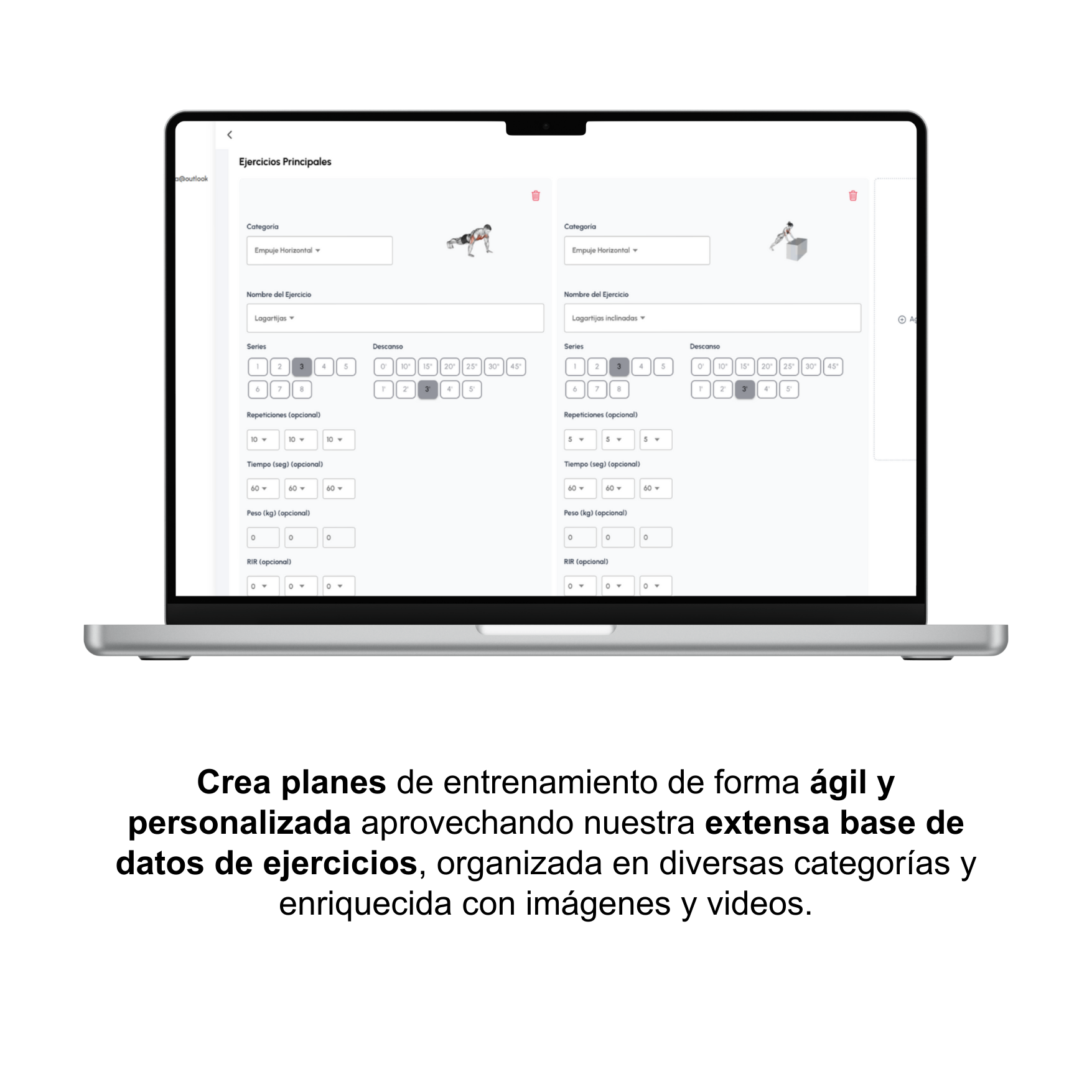 Planificador de rutinas