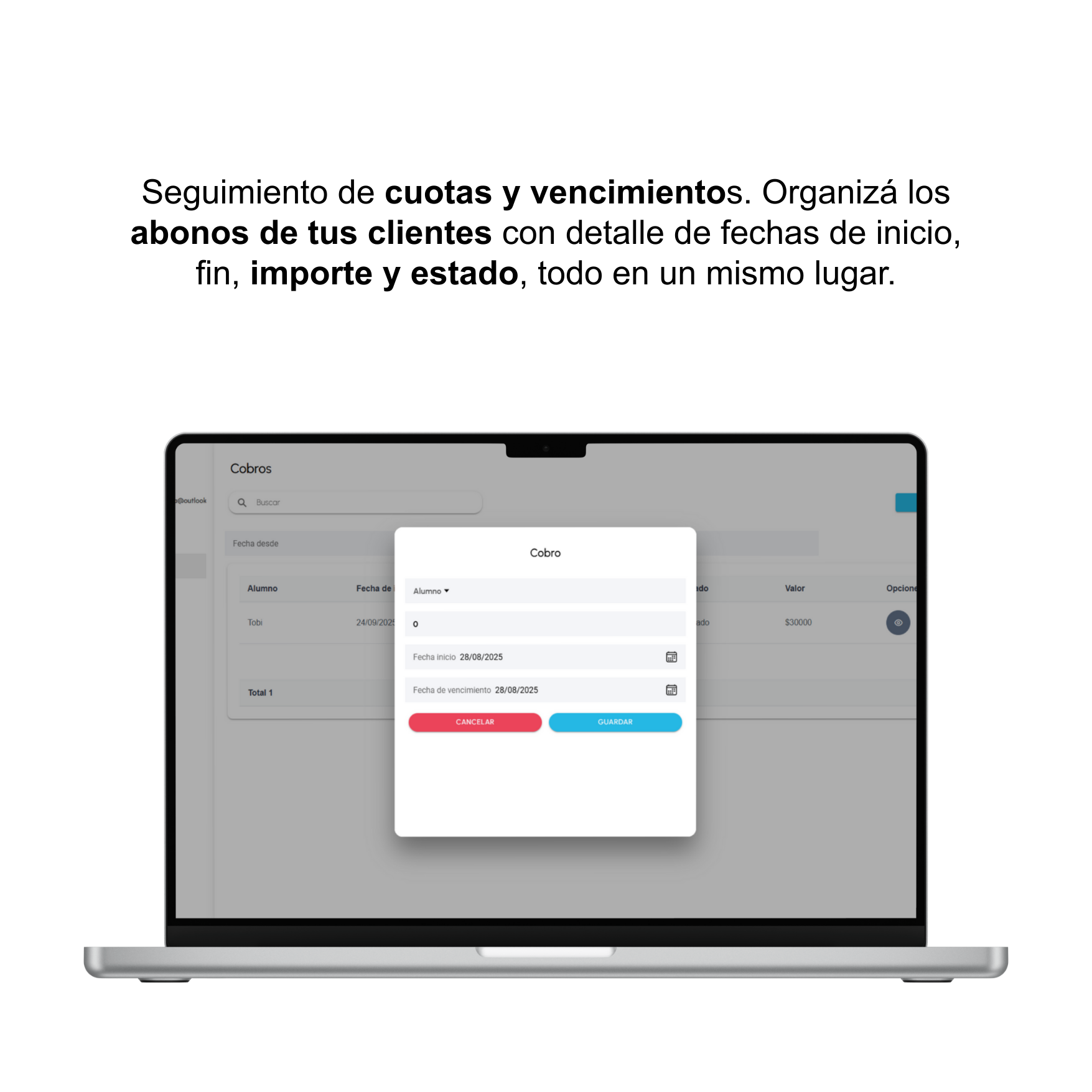 Cobros y vencimientos